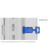 Wall Bracket Mounting untuk Sonoff (Sonoff DR Tray  DIN Rail 8 cm)